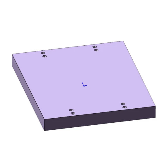 CBD 100 hull matchende støtteplate i aluminiumslegering
