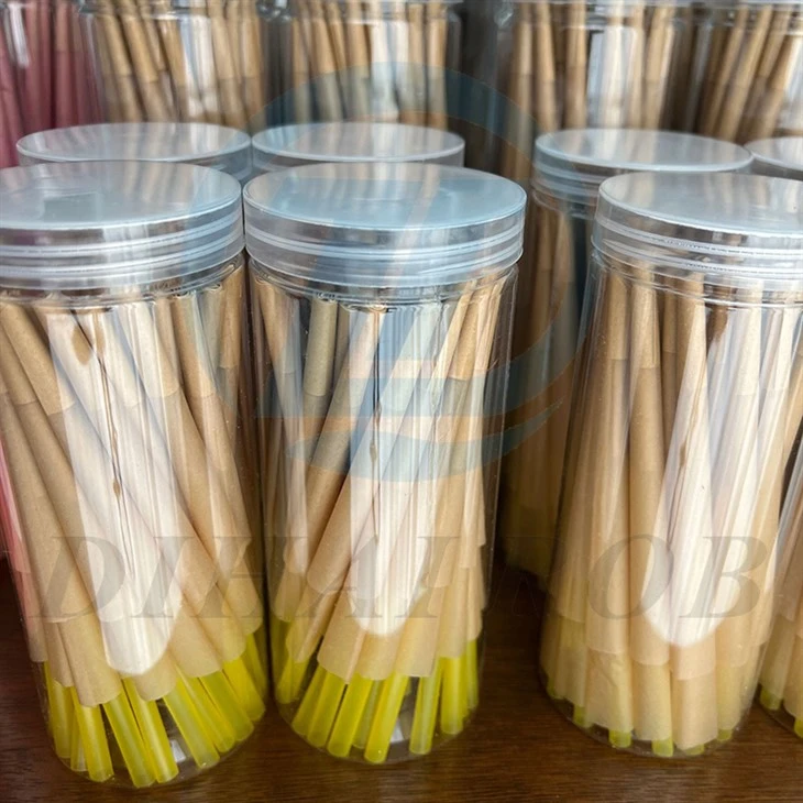 Forhåndsrulle kjegler smaksatt papirfilter tips